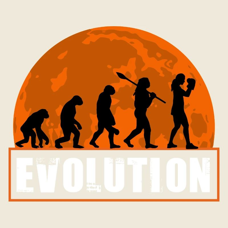 Boxen Evolution Boxer Girl Fight Sport Boxen