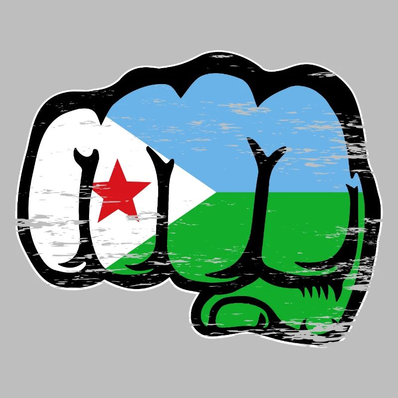 Dschibuti Flagge Faust