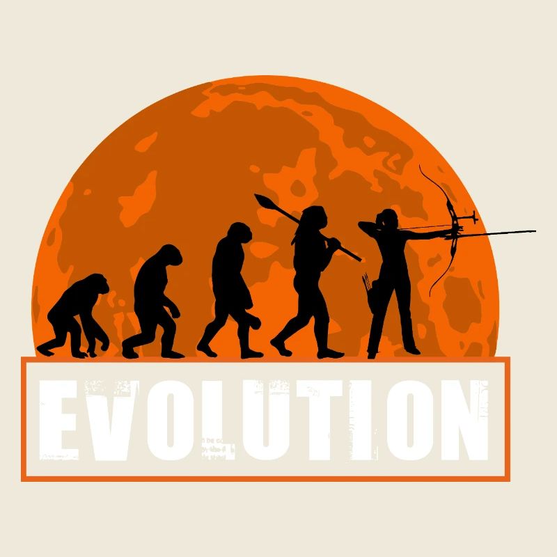 Archy Evolution Hunter Silhouette Rétro Vintage
