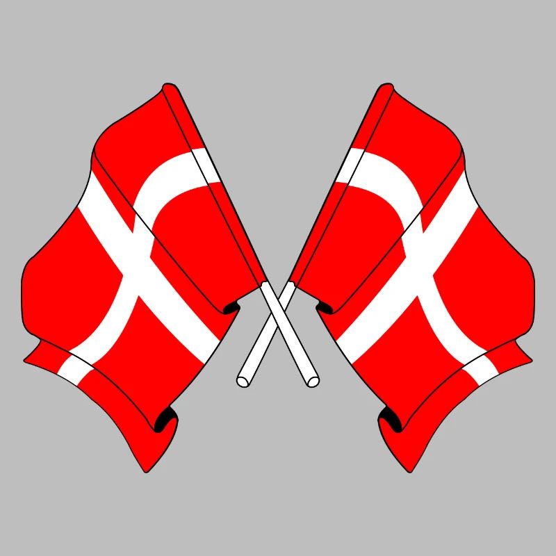 Two flags Denmark