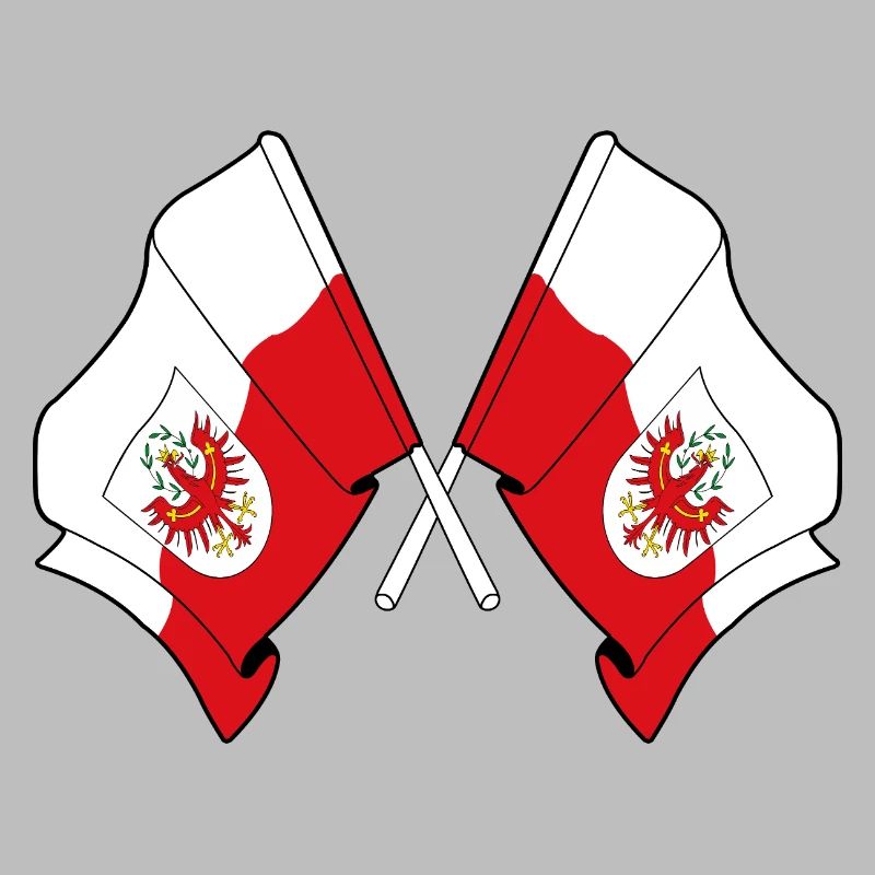Drapeaux croisés du Tyrol