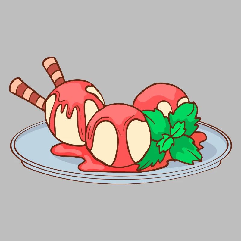 Eis Speiseeis Eiskrem Eiscreme Kugeleis Eisbecher