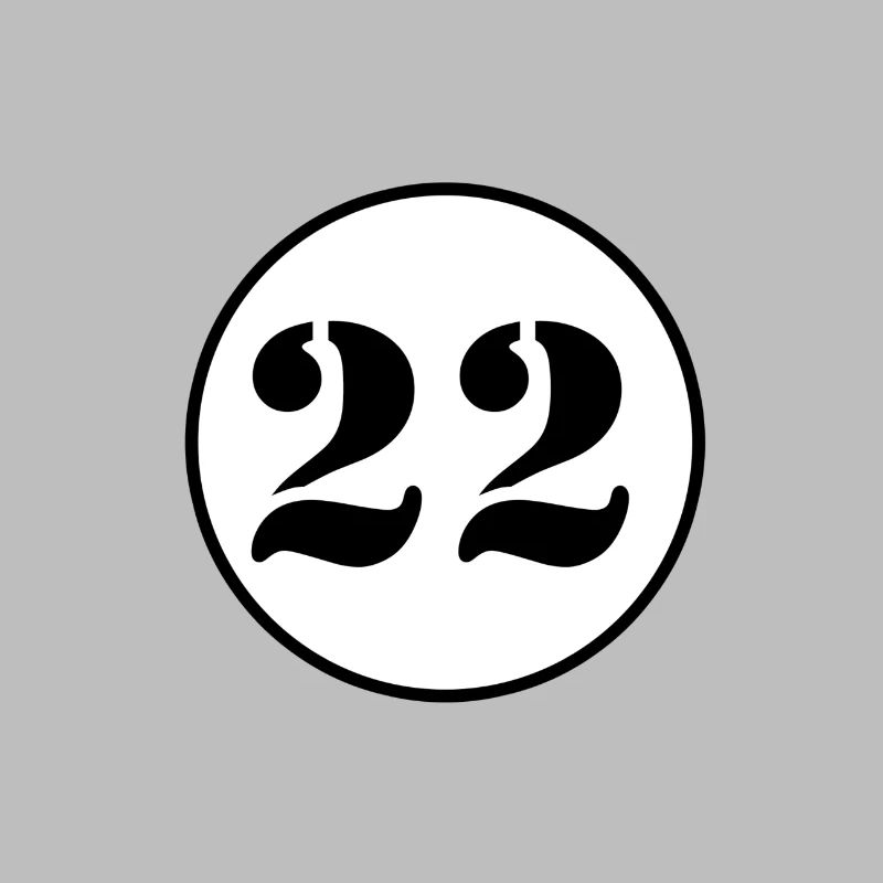 NUMMER 22 Zweiundzwanzig Geburtstag Geschenk