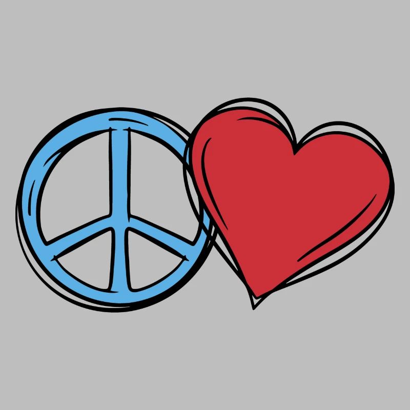 Herz Weltfrieden Peace Frieden Liebe Geschenkidee