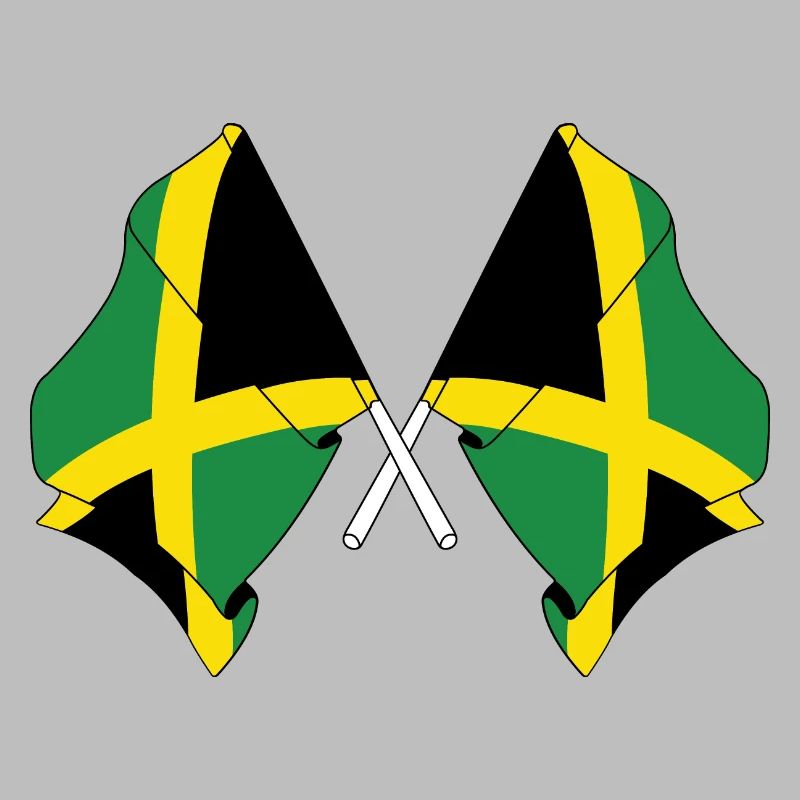 Two flags Jamaica