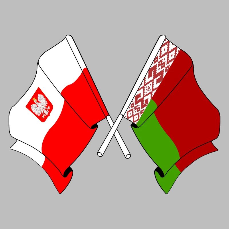 Drapeau de la Pologne, Russie Blanche