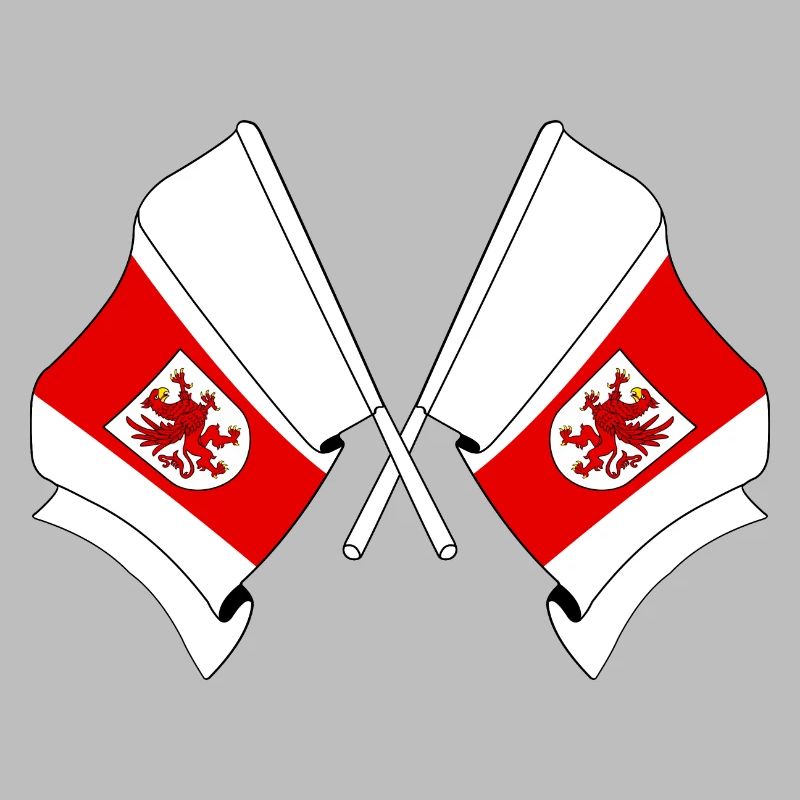 Deux drapeaux de Poméranie occidentale