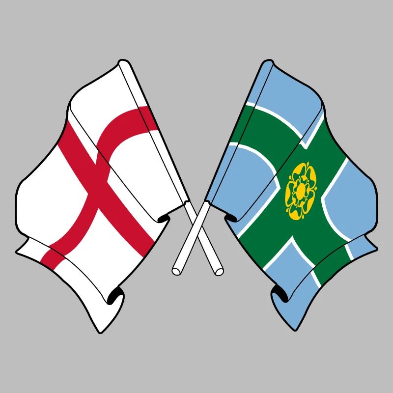 Drapeaux Derbyshire x Angleterre
