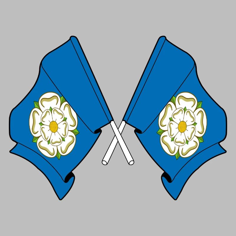 Two flags crossed – Yorkshire