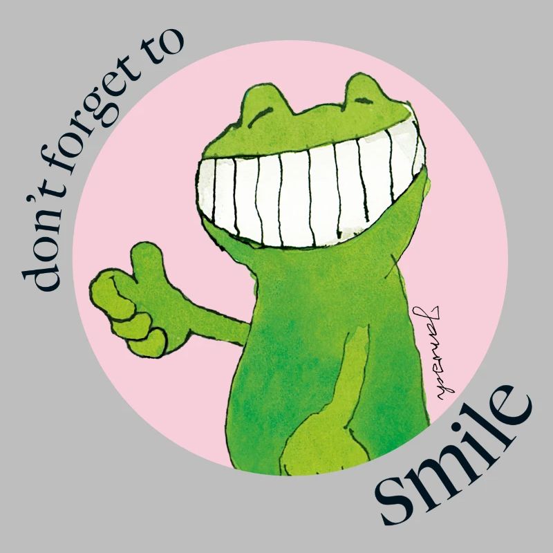 Janosch Günter Kastenfrosch Don't Forget To Smile