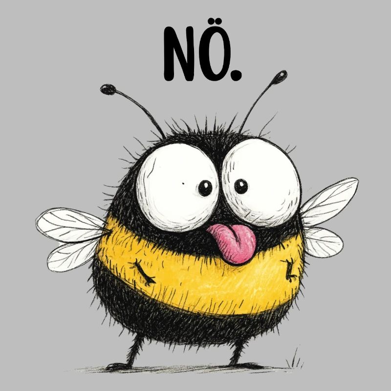 Naughty Bee Nope Statement Shirt Mug Throw Pillow