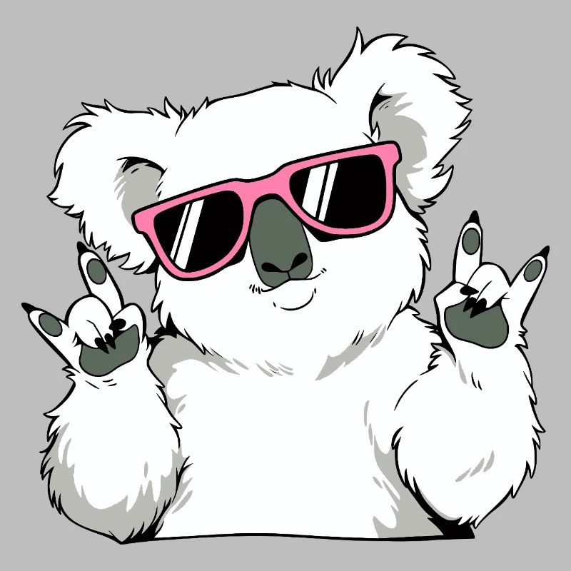 Koala cool avec des lunettes de soleil