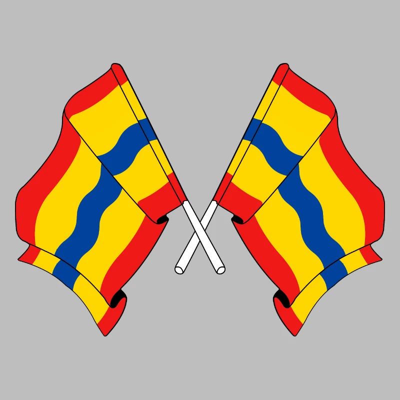 Zwei Flaggen der Provinz Overijssel