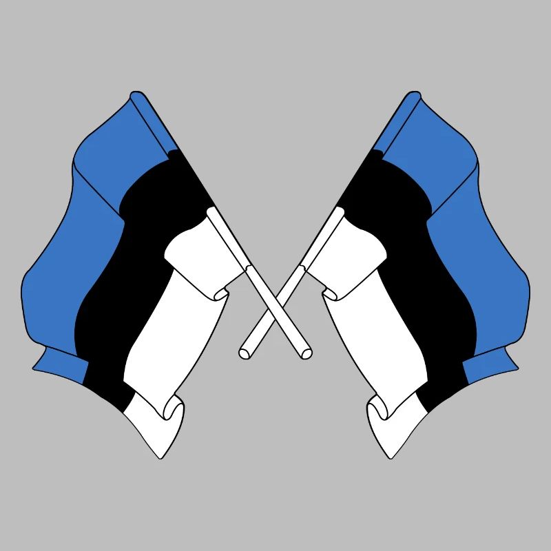 Deux drapeaux Estonie