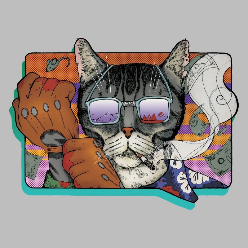 Verbrechen Katze in den Schatten