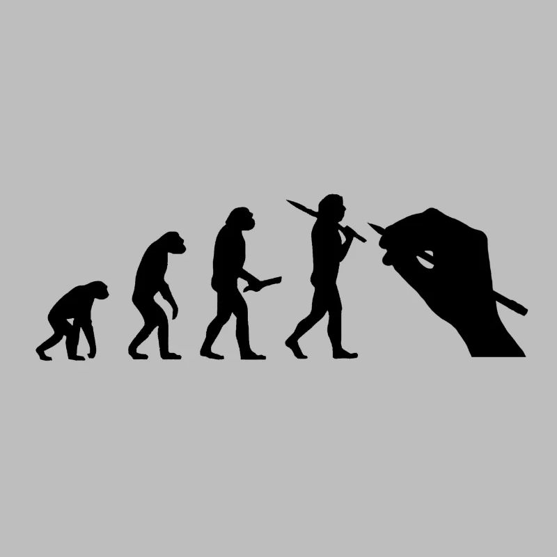 Evolution du développement Progress Artiste homme