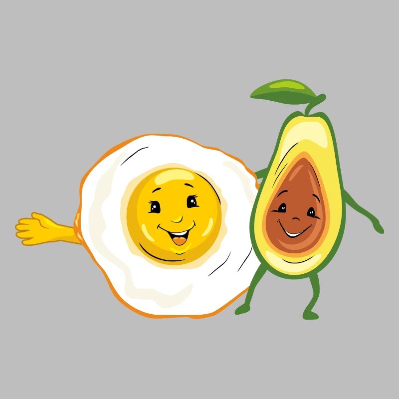 Cartoon_smiling_fried_egg_and_avocado
