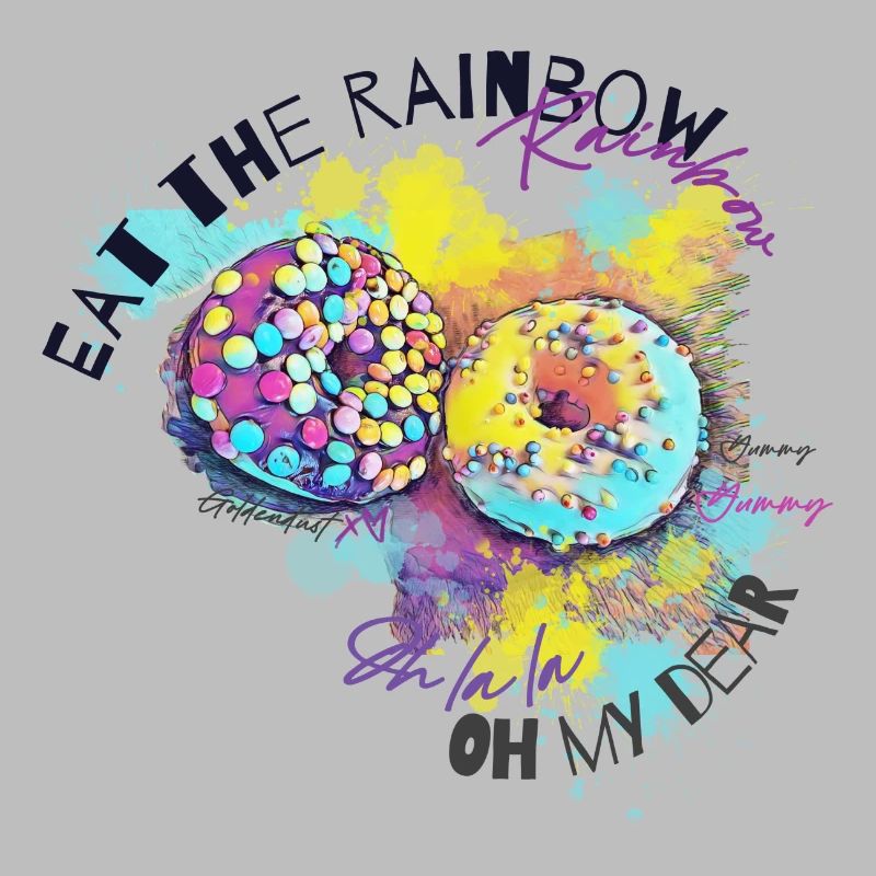 Donut - lustiges Design Goldendust Artwork XO735