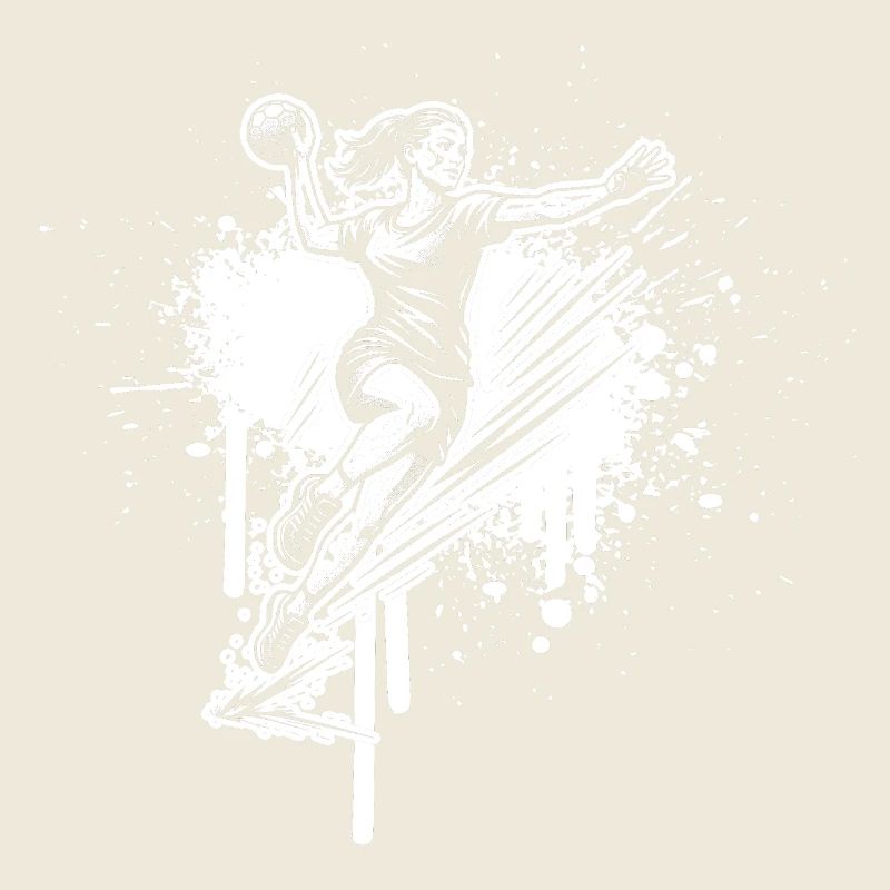 Handball motif with recognition value for