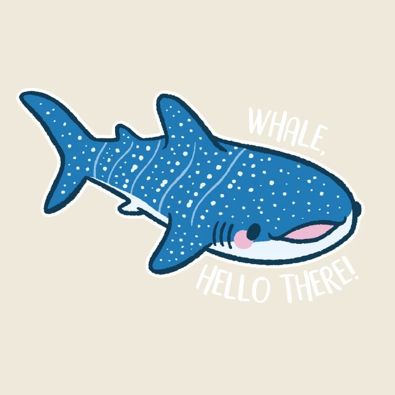 Drôle de requin-baleine avec jeu de mots