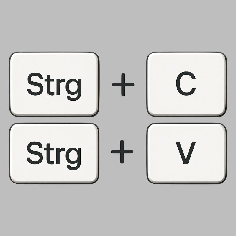 Kopieren + Einfügen | Copy + Paste