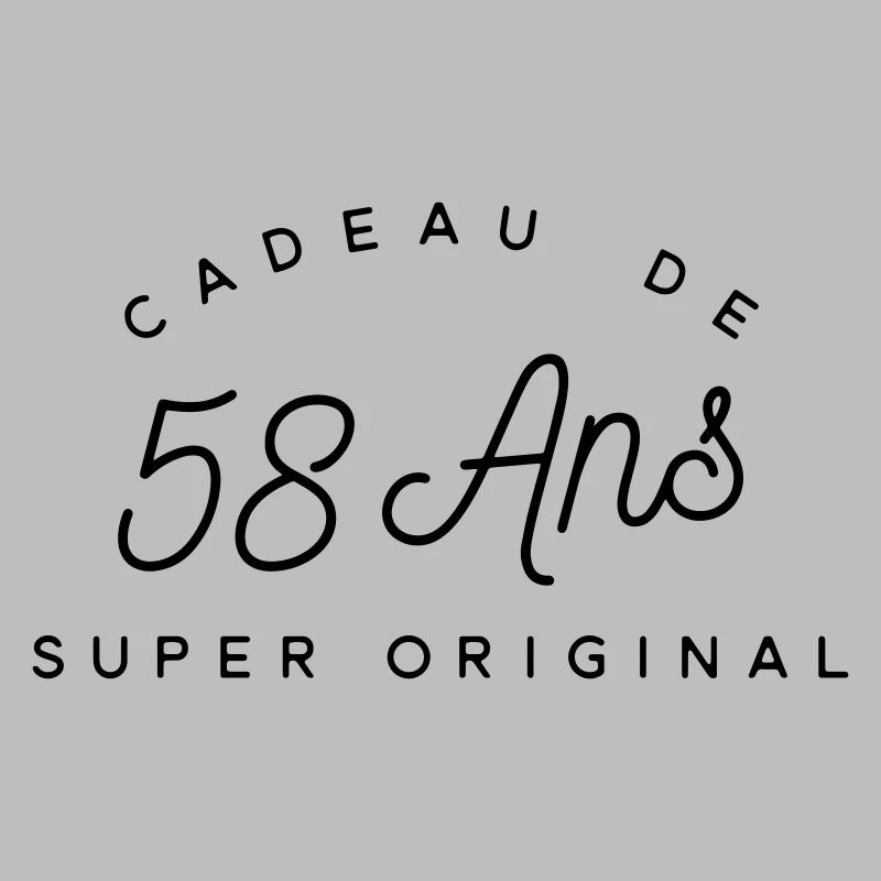 Cadeau 58 ans  
