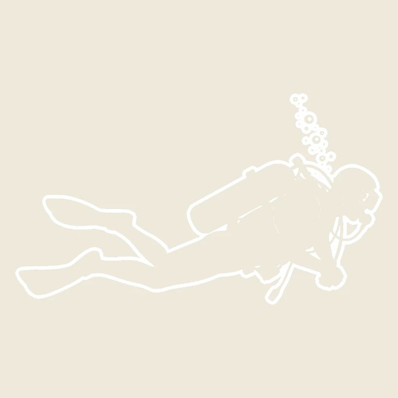 Minimalistisches Diving Motiv