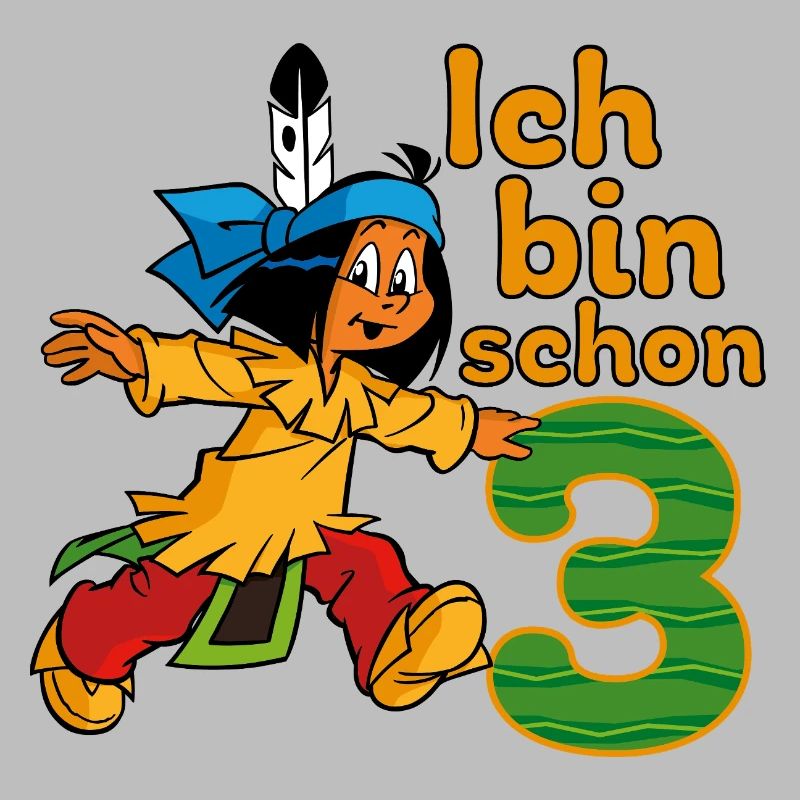 Yakari Ich Bin Schon Drei Geburtstagsdesign