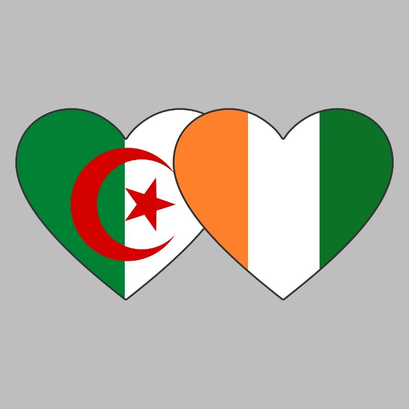 Cœur du drapeau de la Côte d’Ivoire d’Algérie
