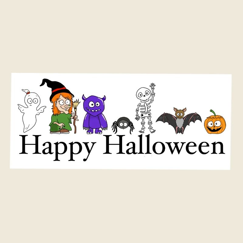 Humorous Halloween Monsters and Ghosts