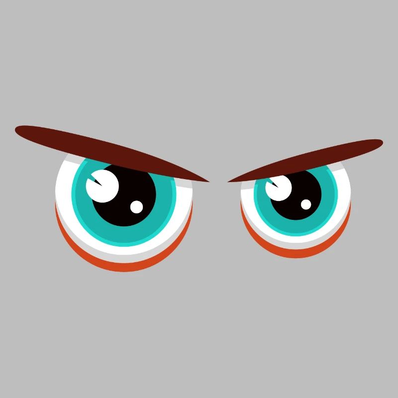 Intensive Blickblicke mit angespannter Mimik