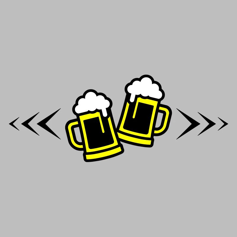 Bier Anstoßen Symbol Bierkrug