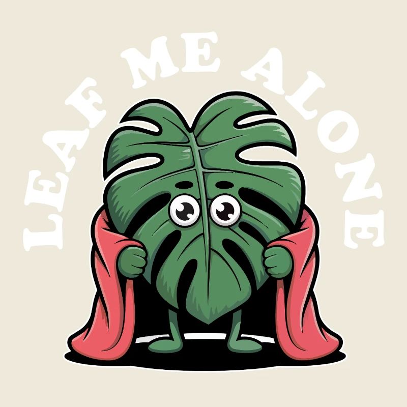 Leave Me Alone Monstera Hero, Leaf with Cape