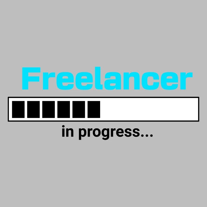 Freelancer in Progress – Selbstständigkeit Motiv