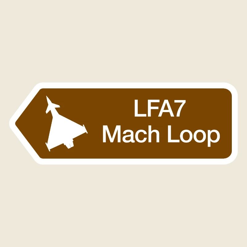 Tieffluggebiet 7 Straßenschild