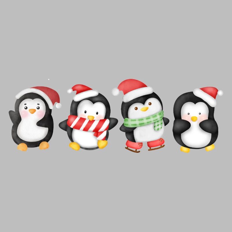 Drôle de pinguin Noël