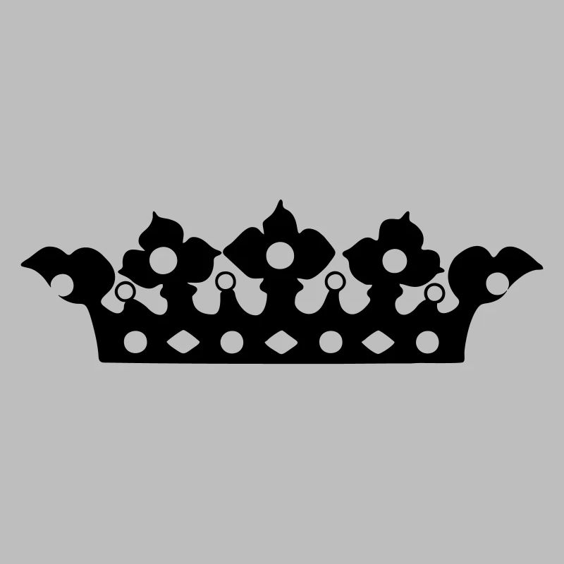 Couronne dorée avec nuance de perles