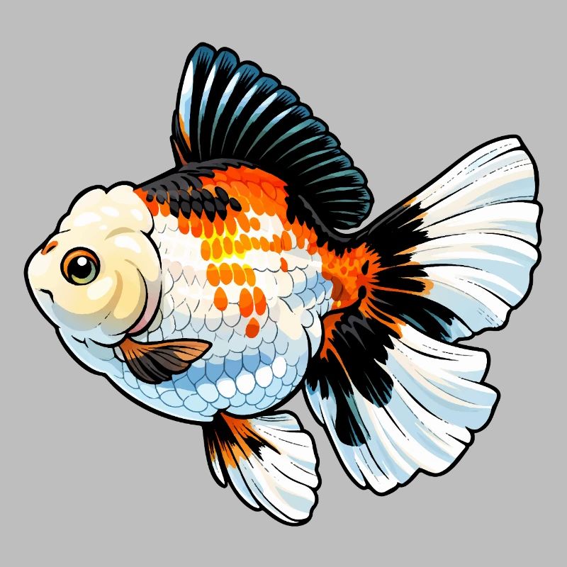Grade Tricolor Oranda High Quality Goldfish
