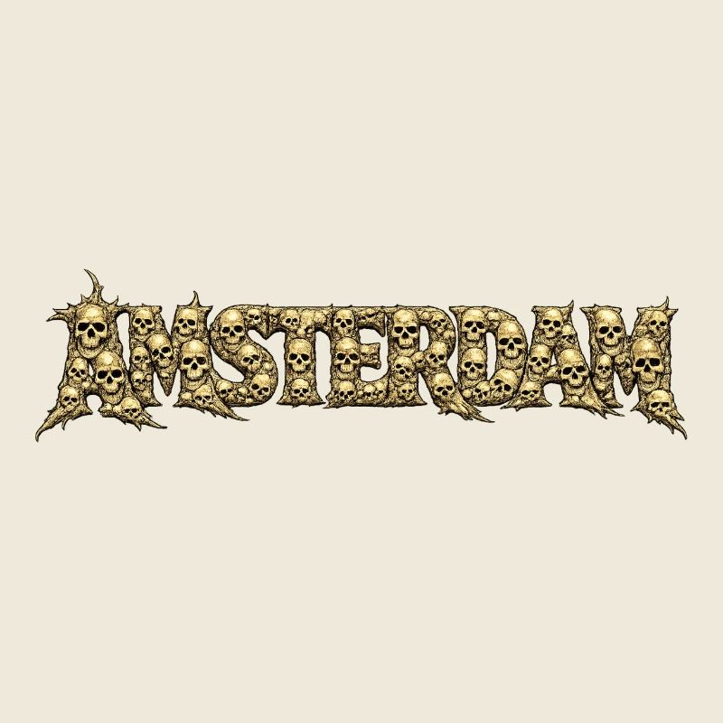 AMSTERDAM Skull Font
