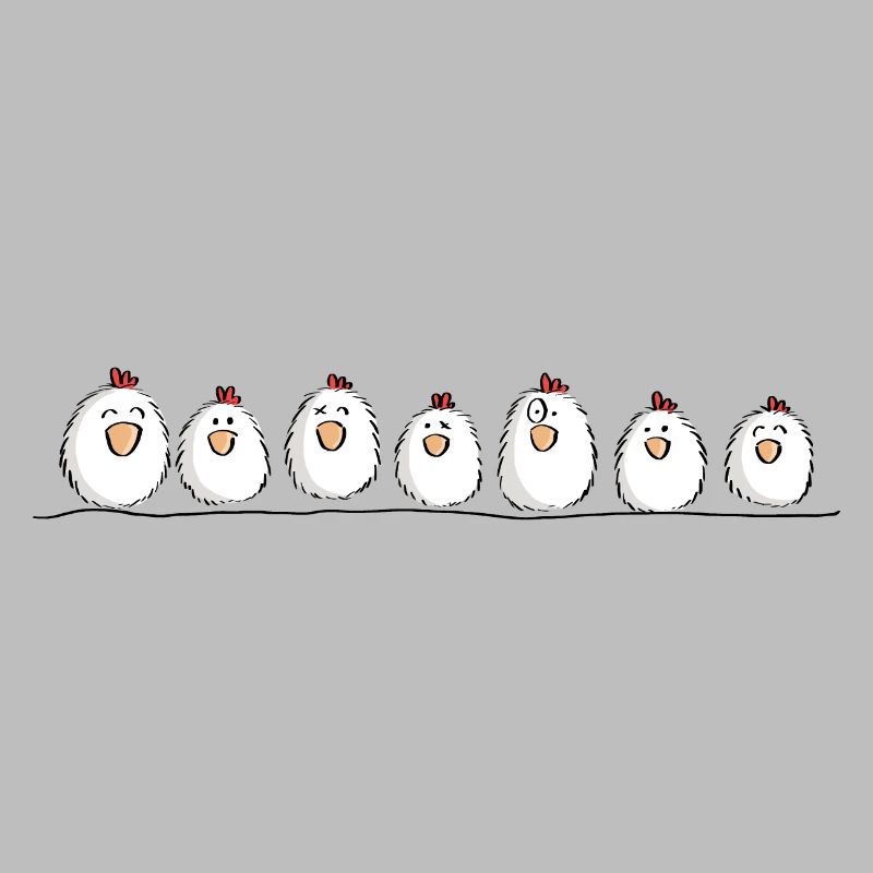Poulets sur le poulet