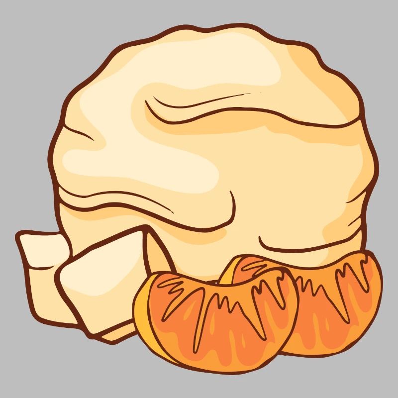 Mandarinen Eis Speiseeis Eiskrem Eiscreme Kugeleis