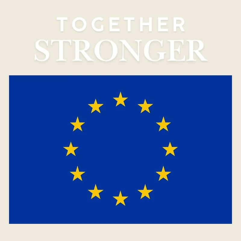 Stronger together EU flag