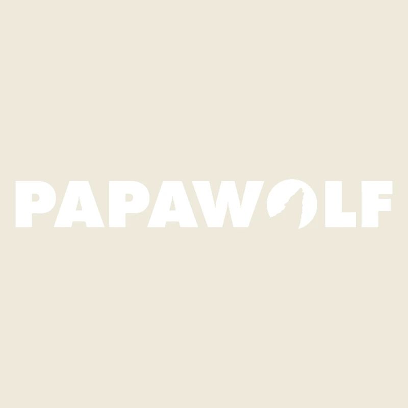 Papawolf white lettering