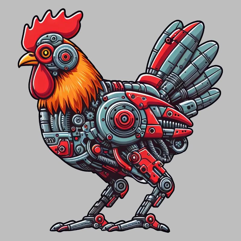 Poulet & Coq Cyborg Conception de Robot