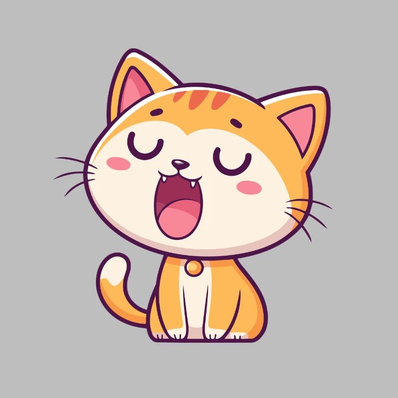 Chaton Mignon Souriant