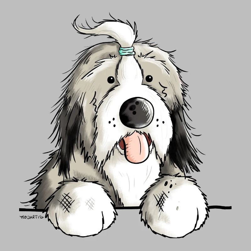 Happy Bearded Collie