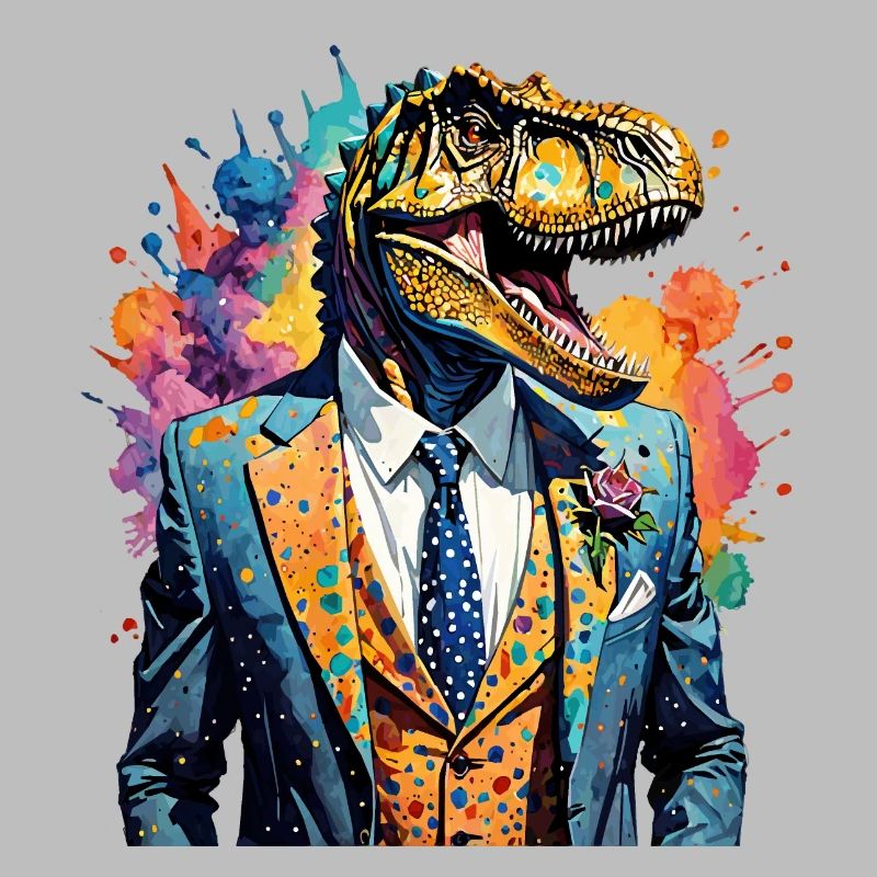 Dinosaurier im Anzug