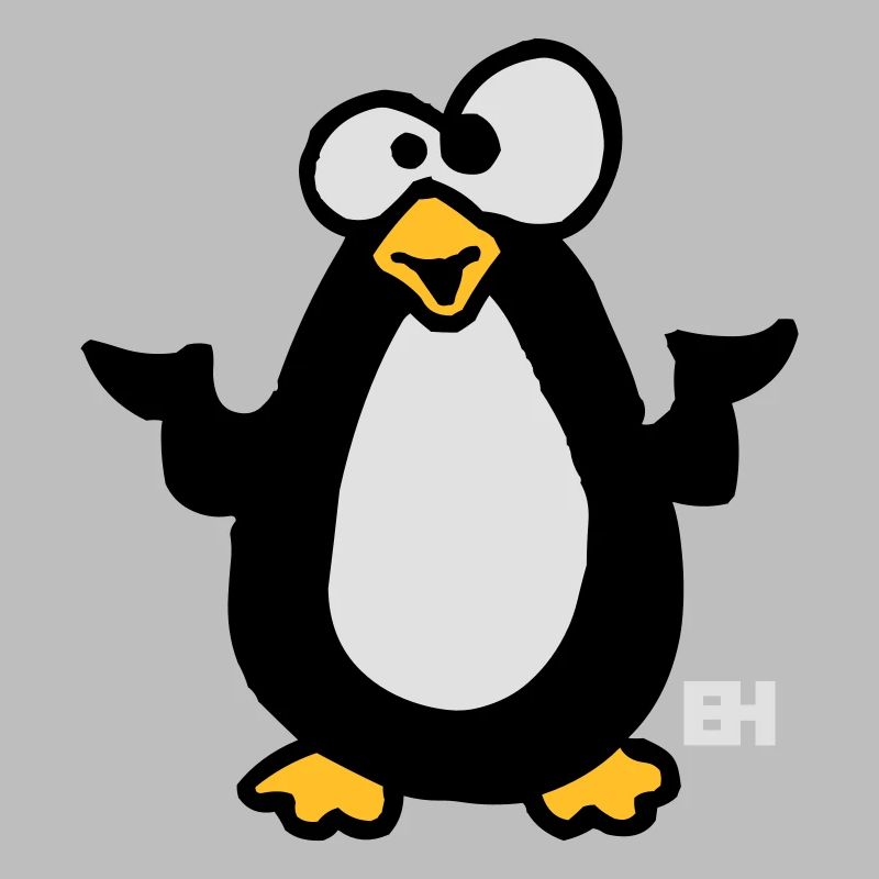 Cute Penguin Illustration for Apparel