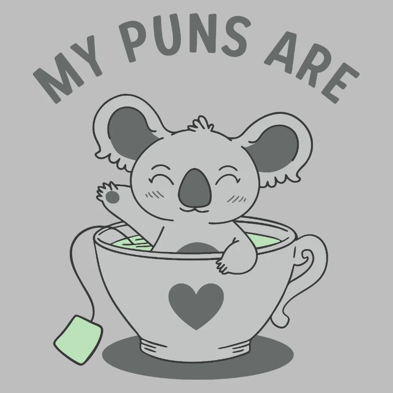 Koala-Tee-Wortspiele