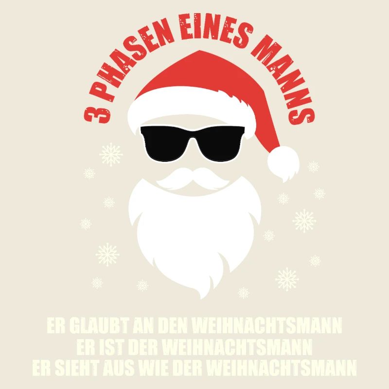 Stylischer Weihnachtsmann mit Sonnenbrille